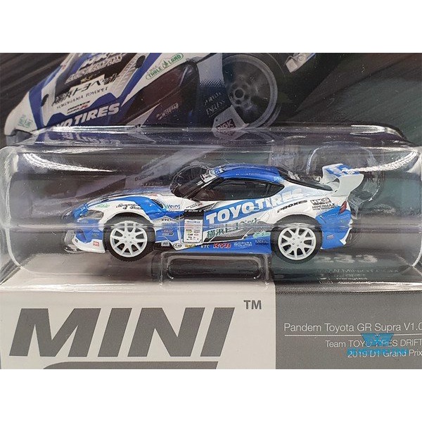 Xe Mô Hình Pandem Toyota GR Supra V1.0 Team TOYO Tires Drift 2019 D1 Grand Prix RDH 1:64 MiniGT ( Xanh Dương )