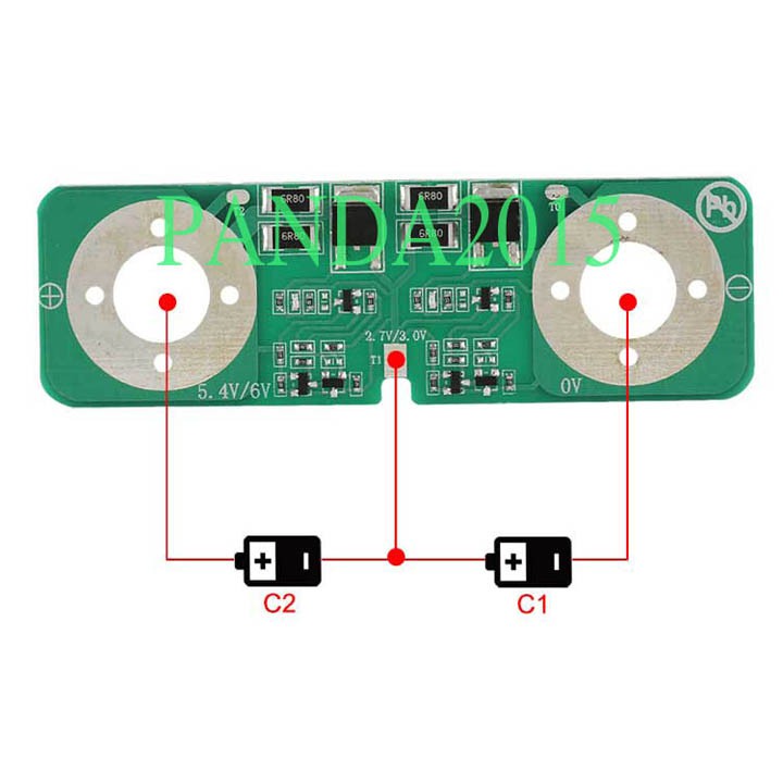 Mạch bảo vệ 2 siêu tụ 2.7V 3000F