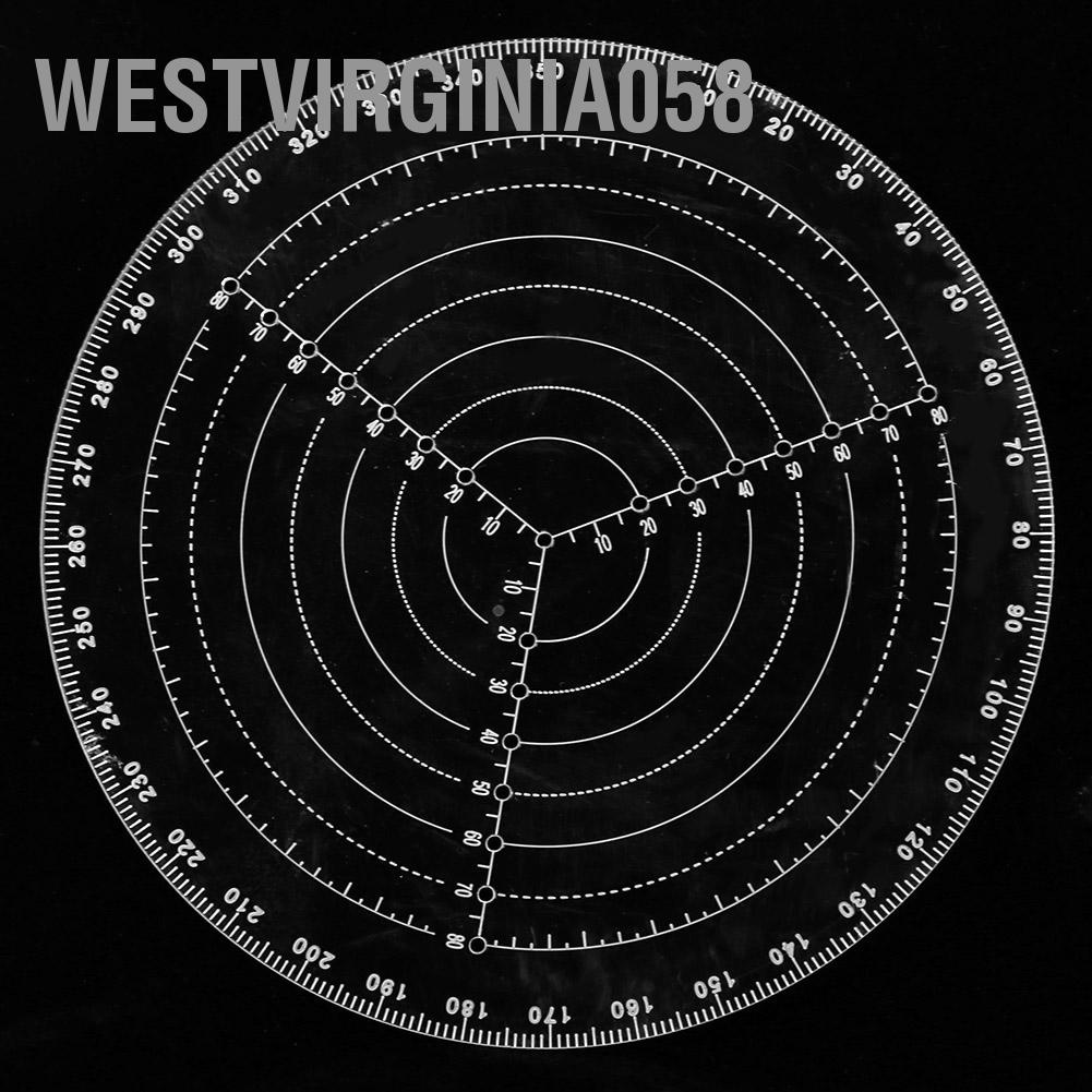 Westvirginia058 Trung tâm tìm kiếm acrylic trong suốt La bàn chế biến gỗ để trung vòng tròn