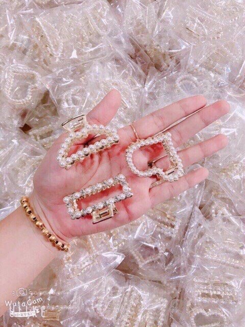 Hot hit, Set 3 kẹp tóc đính đá phong cách hàn