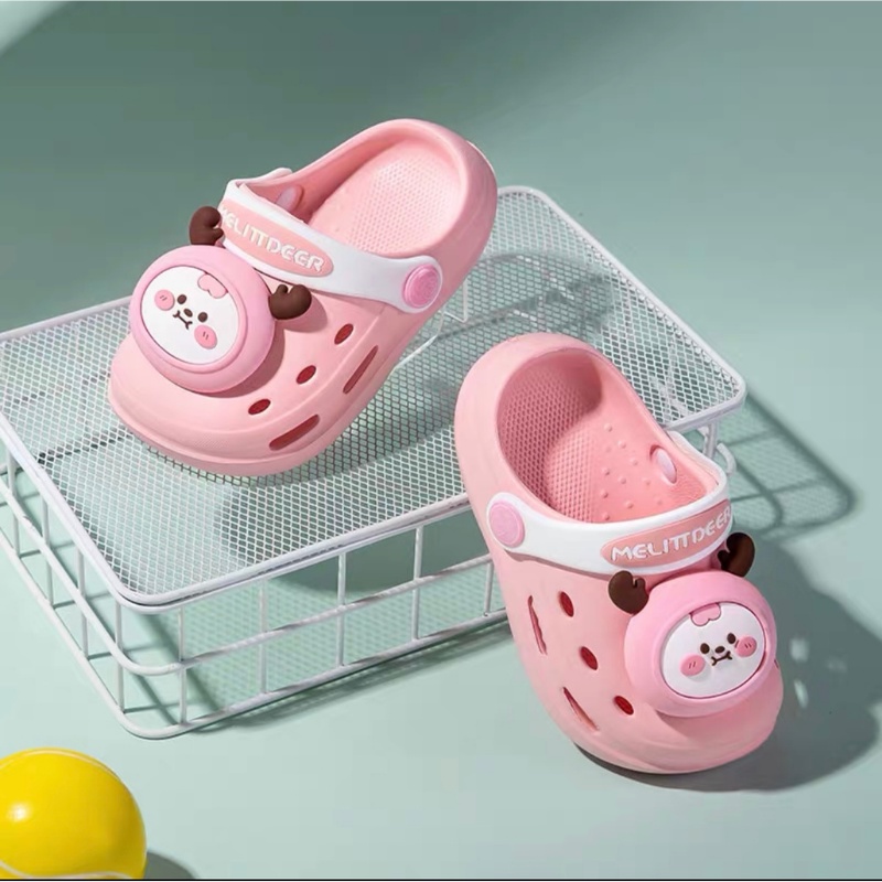 Dép cho bé gái bé trai Bunny store, sục cross phù hợp cho bé từ 1 đến 5 tuổi  đế mềm chống trơn trượt BN18