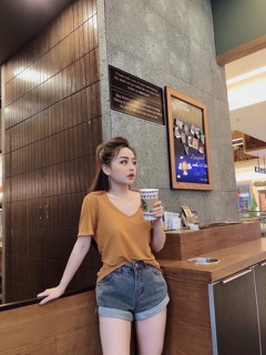 Áo phông giấy cổ Tim