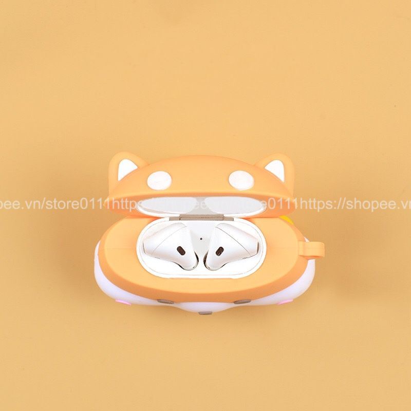 Case Vỏ Bao Airpods Đựng Tai Nghe Airpod 1 2 Pro Chó Shiba Inu Siêu Dễ Thương