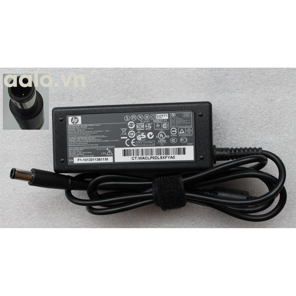 Sạc laptop HP Compad TC4400 (18.5V – 3.5A, Đầu kim)