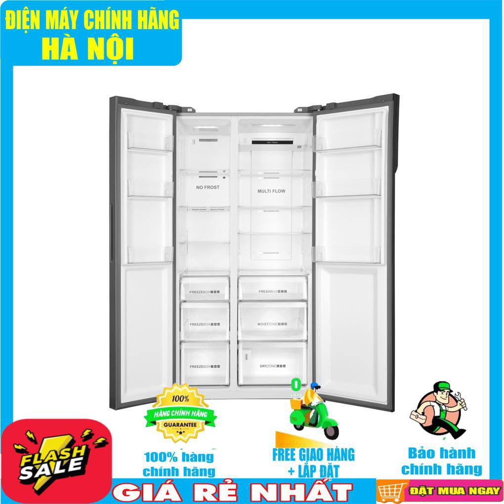 Tủ lạnh Aqua 6 cửa màu đen 553/515 lít AQR-IG696FS(GB)