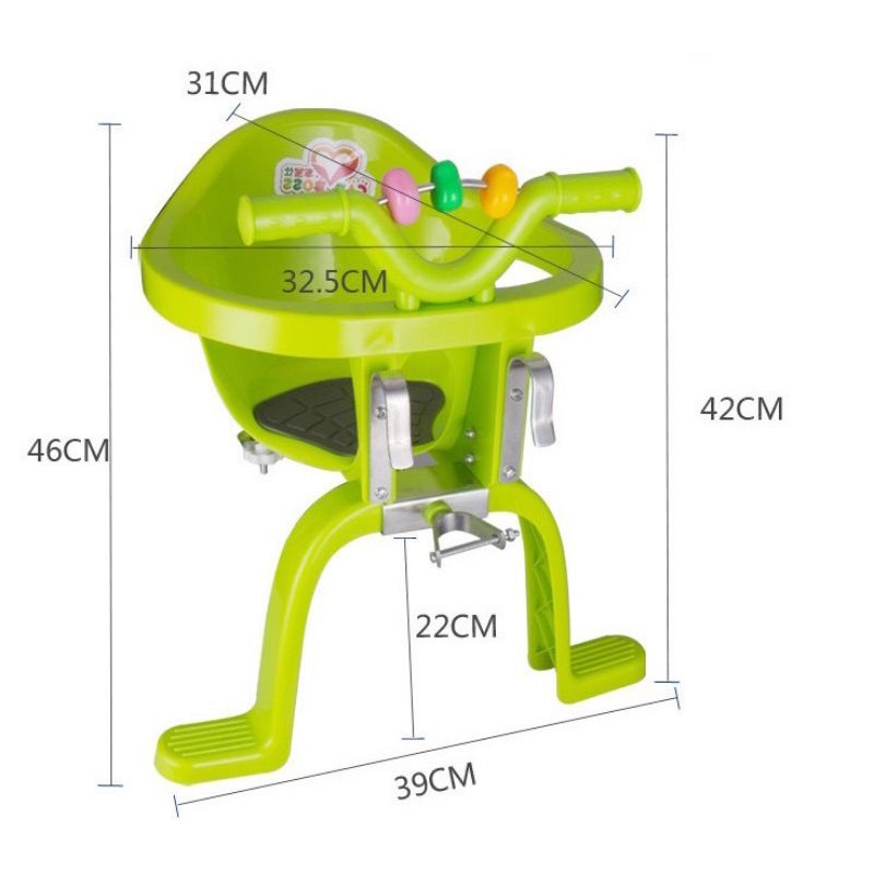 NA12-Ghế nhựa cao cấp ngồi trước và sau xe đạp