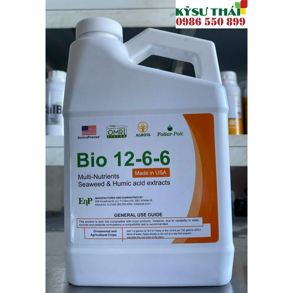 Amino Nhập Khẩu Mỹ Bio 12-6-6 Can 1 Lít Dùng Cho Ra Đọt Phục Hồi Cây Ăn Trái Hoa Lan Cây Kiểng | Kỹ Sư Thái 0986 550 899