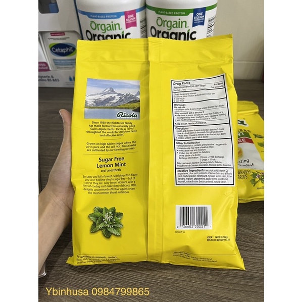 𝐊𝐞̣𝐨 𝐍𝐠𝐚̣̂𝐦 𝐇𝐨 𝐑𝐢𝐜𝐨𝐥𝐚 𝐜𝐮̉𝐚 𝐌𝐲̃ - Bịch 105 viên