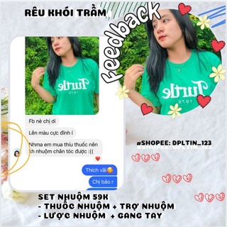 [SỈ RẺ VÔ ĐỊCH] Set nhuộm tóc tại nhà  đủ màu (Thuốc nhuộm, trợ nhuộm,gangtay, lược nhuộm)
