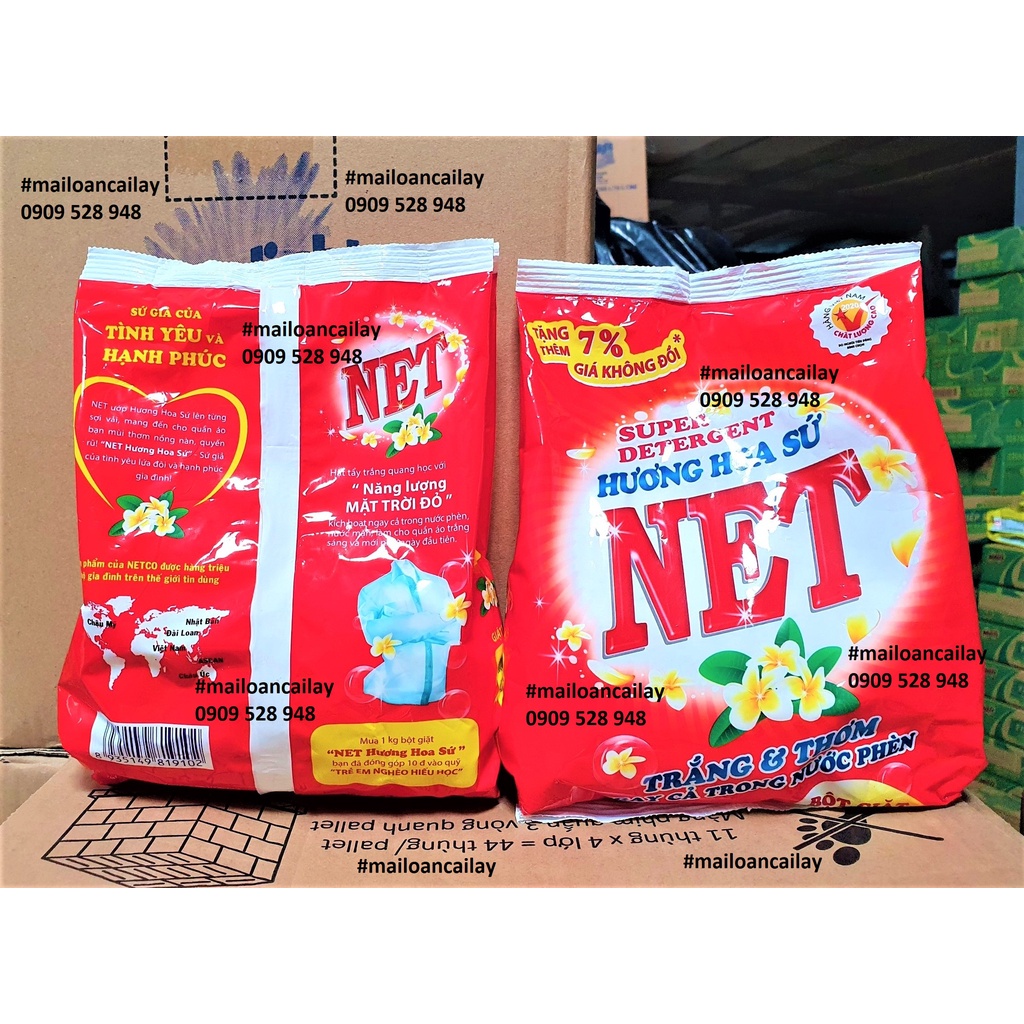 Bột giặt NET hương hoa sứ 600g