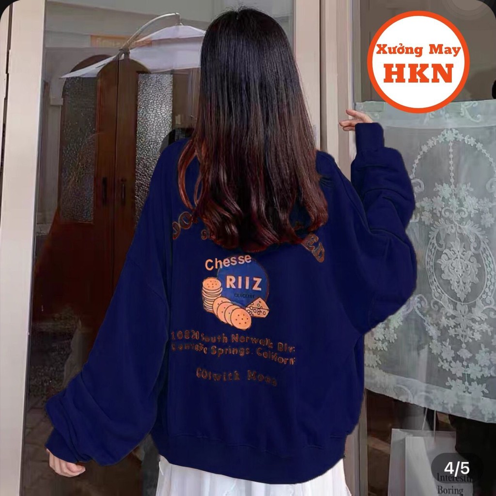 Áo Cardigan Riiz Nữ Form Rông Chất Nỉ Mềm Mại Mã 490 Xưởng May HKN | BigBuy360 - bigbuy360.vn