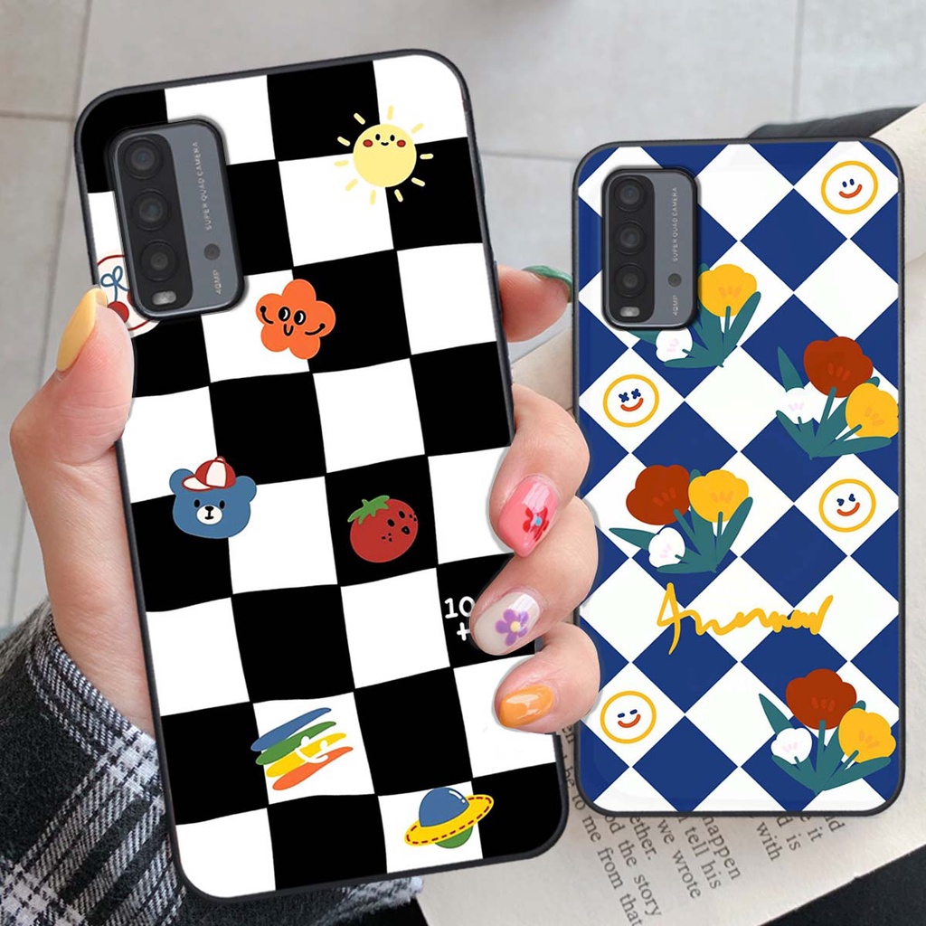 Ốp Xiaomi Redmi 9T họa tiết hoa, gấu thời trang, ốp dẻo bền đẹp
