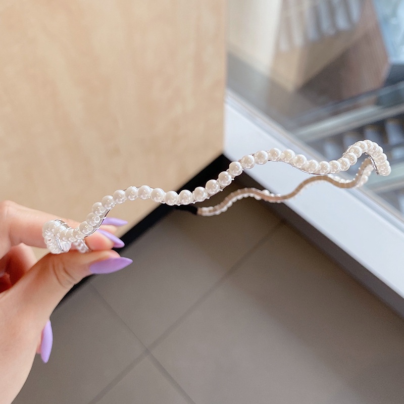 Băng Đô, Bờm Cài Tóc Đính Ngọc Trai Nhân Tạo Phong Cách Retro Xinh Xắn Cho Nữ JeliShop