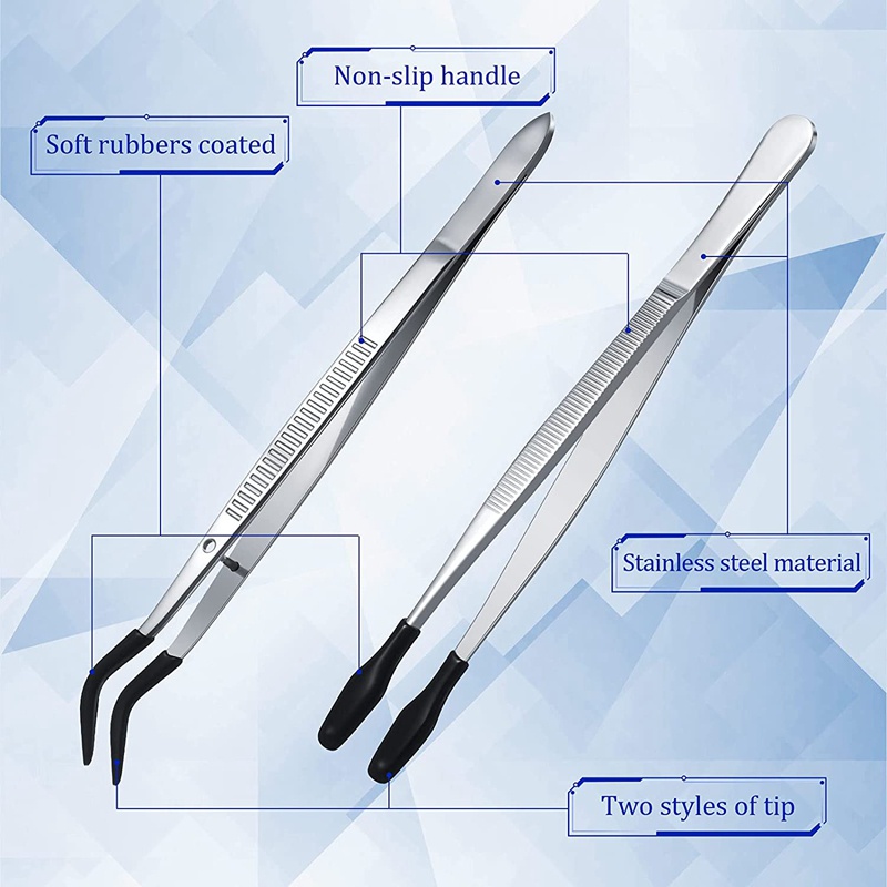 Bộ Nhíp Gắp Đồ Trang Sức Bằng Cao Su 12 / 15cm