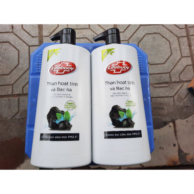 Sữa tắm LIFEBUOY  Matcha khổ qua / Than hoạt tính  800g