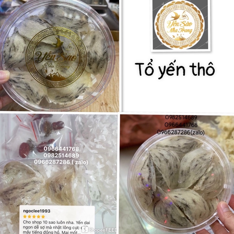 100g tổ yến thô cao cấp- yến sào nha trang