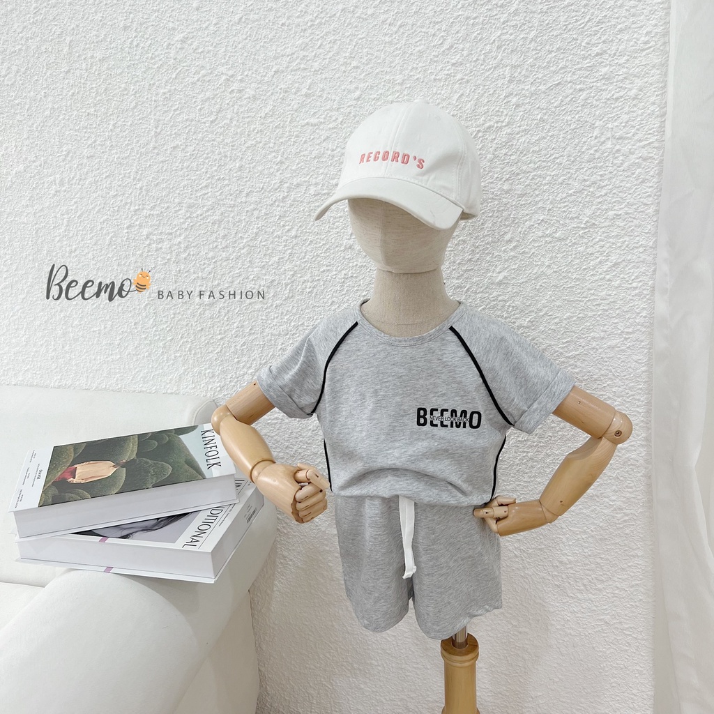 Bộ quần áo thể thao cho bé trai, bé gái Beemo, Chất liệu cotton thấm mồ hôi cực tốt, 4 màu xinh xắn B162