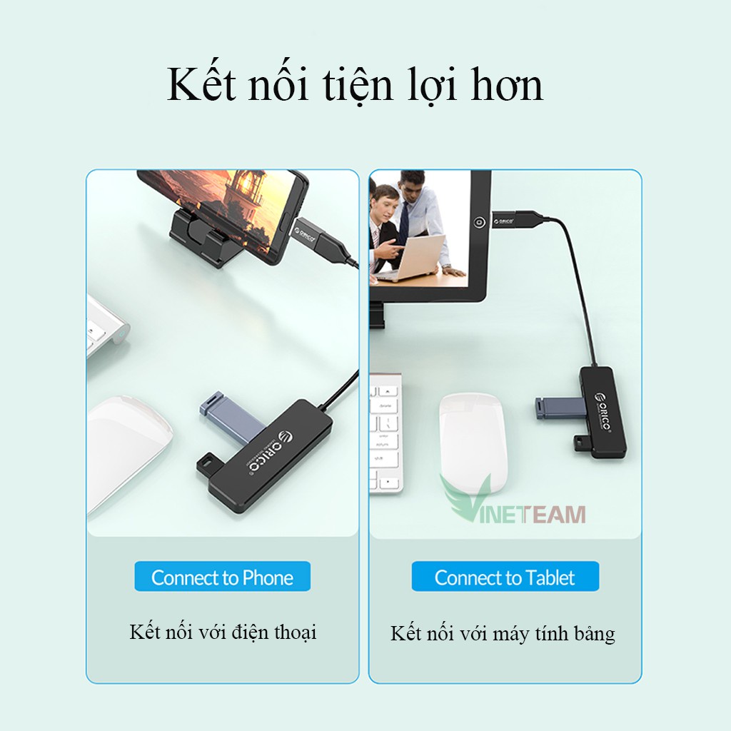 Bộ chia USB 4 cổng 2.0 Orico FL01 - 4 USB 2.0 giá rẻ vô địch bảo hành 12 tháng -dc4250