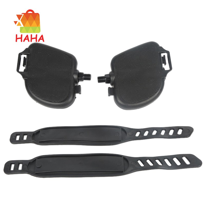 Bộ 2 bàn đạp xe đạp tập thể dục kèm 2 dây đai