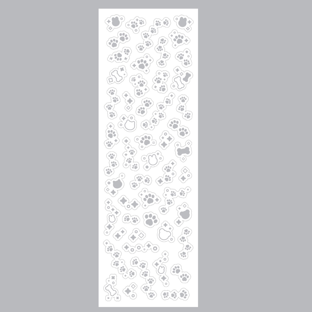 Peach 1Pcs Colorful iron silver base style sticker Journal Scrapbook Decor Sticke