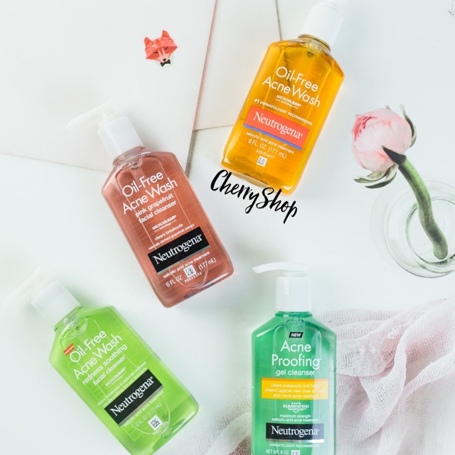 [Hàng USA] Sửa Rửa Mặt Gel Làm Sạch Và Ngăn Ngừa Mụn Neutrogena Oil-Free Acne Wash (177ml) | BigBuy360 - bigbuy360.vn