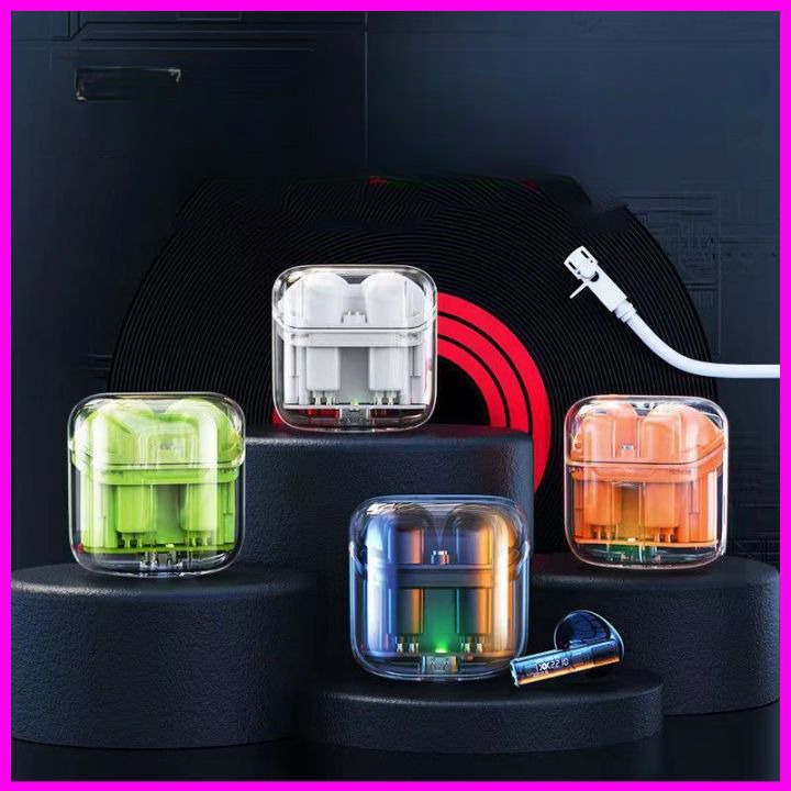 Tai Nghe Không Dây bluetooth v5.3 TWS YX-06 Kèm Mic Trong Suốt Phong Cách Thể Thao YX06 bảo hành 1 năm