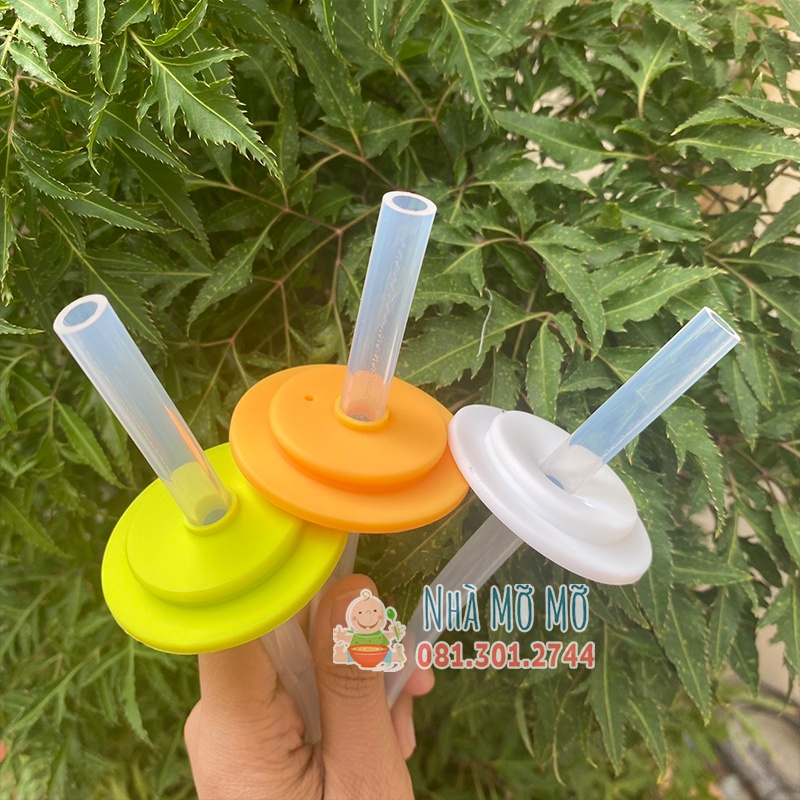 Ống Hút Silicon Bình Sữa AVent Pigeon Wesser moyum Cổ Rộng CHo Bé UỐng Sữa Tái Sử Dụng - Nhà Mỡ