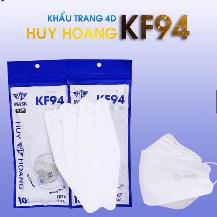 THÙNG 300 CHIẾC KHẨU TRANG KHÁNG KHUẨN 4D MASK KF94 DÁNG ĐẸP ÔM SÁT MẶT