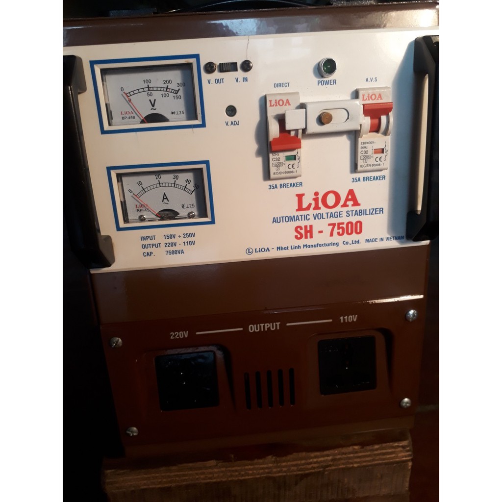 LIOA 7.5KW GIẢI 150-250V 100% dây đồng