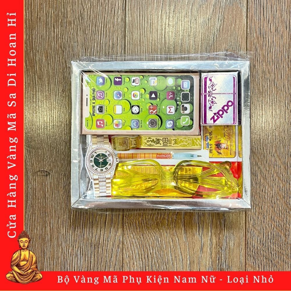 Bộ Vàng Mã Phụ Kiện Nam Nữ - Loại Nhỏ (Cửa Hàng Nhang Đèn Vàng Mã Chú Sa Di Hoan Hỉ)