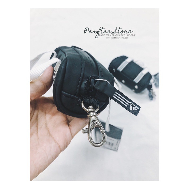 Móc khoá Mini Tote Bag • túi du lịch mini để thẻ xe, chìa khoá chất PU màu đen |𝑷𝑬𝑹𝑭𝑻𝑬𝑬|