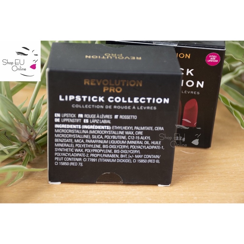 Combo son lì 5 màu - Dưỡng ẩm - Tiện lợi - Made in Anh- So Revolution PRO màu đỏ