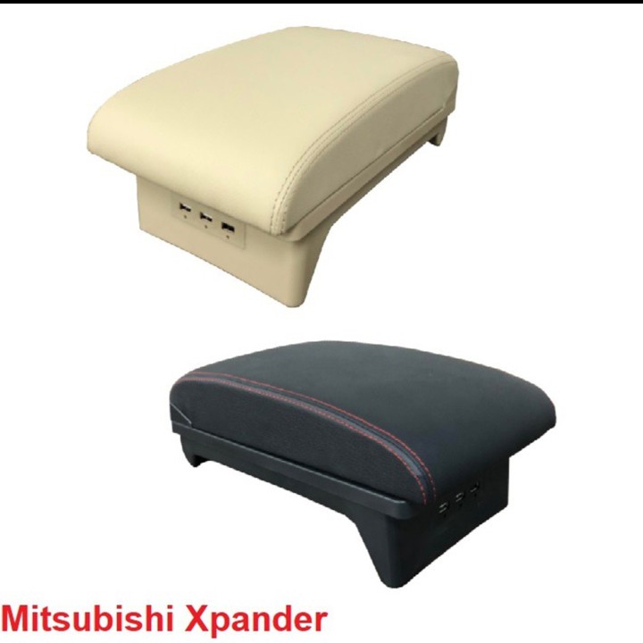 Hộp tỳ tay xe Mitsubishi XPANDER cao cấp tích hợp 3 cổng USB lắp đặt dễ dàng - Auto Bảo Lộc
