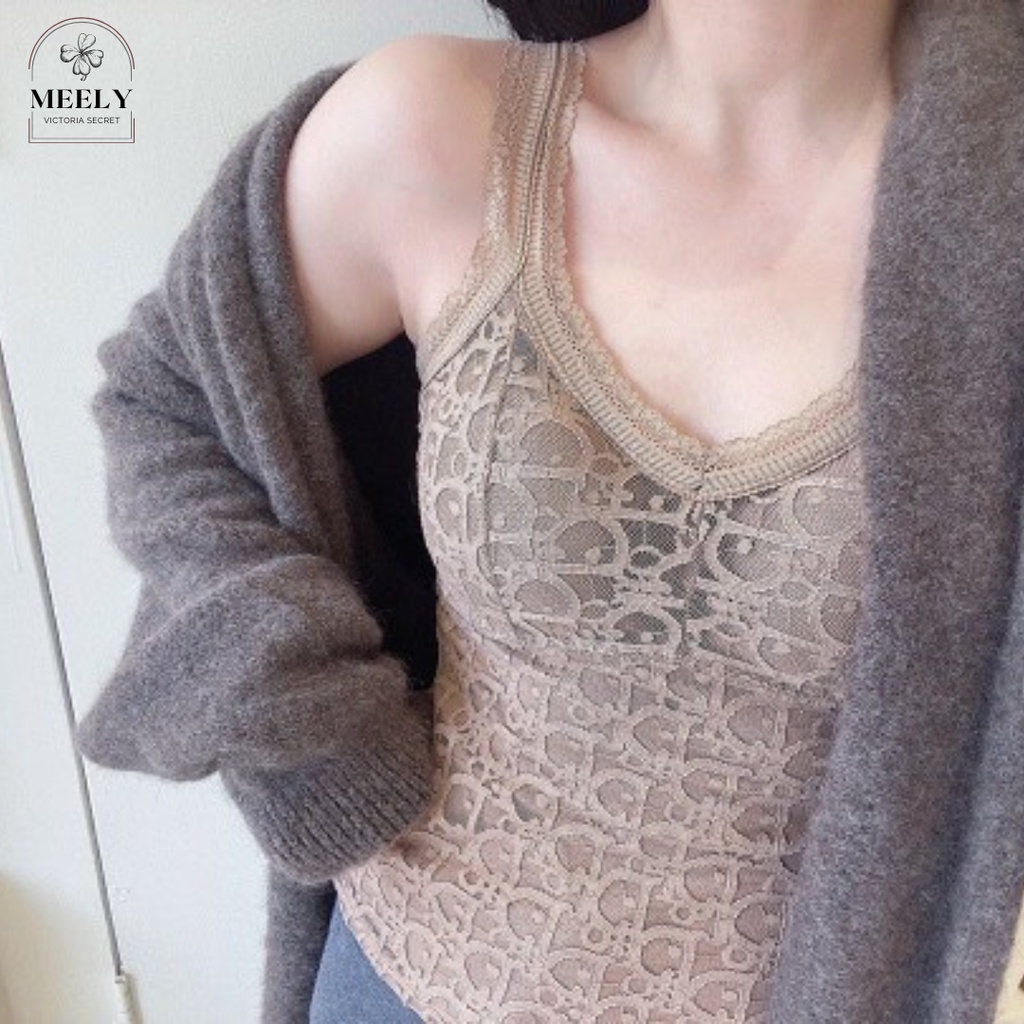 Áo Bra Lót Lông Dáng Dài Xuất Hàn Nữ, Áo Mặc Trong Vest Siêu Sexy, Áo 2 Dây Có Đệm Mút Nâng Ngực Freesize 45-60kg | BigBuy360 - bigbuy360.vn