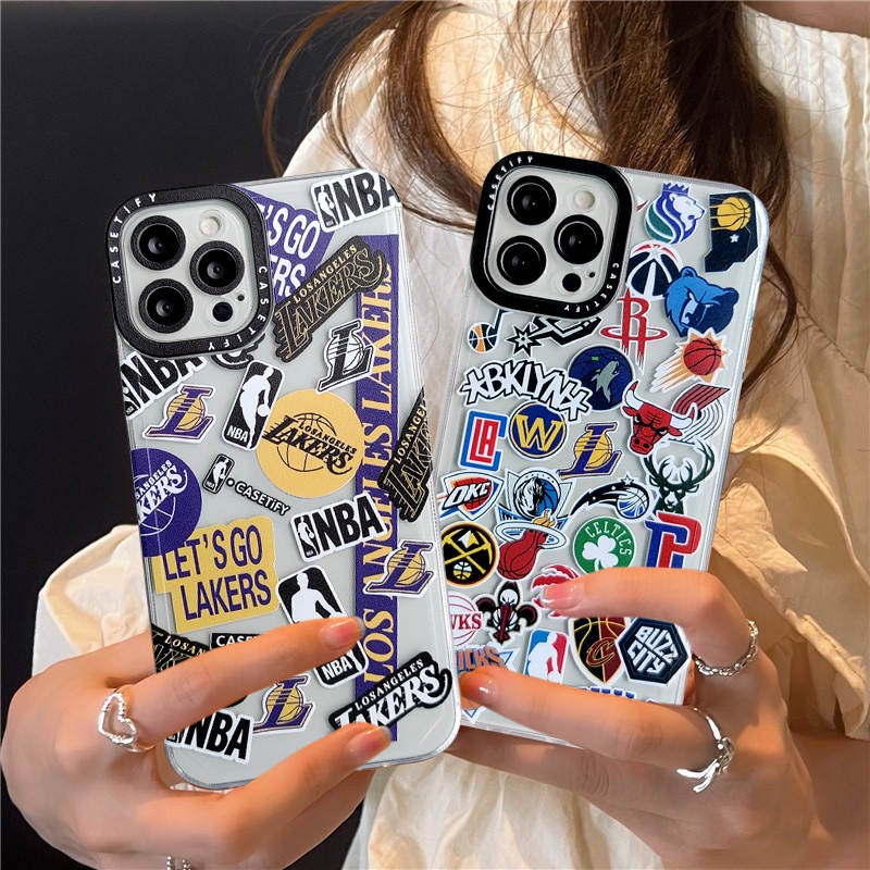 Ốp điện thoại Lakers NBA thích hợp cho iPhone 6 6s 7 8 Plus 11 13 12 Pro Max XR X XS Max SE 2020