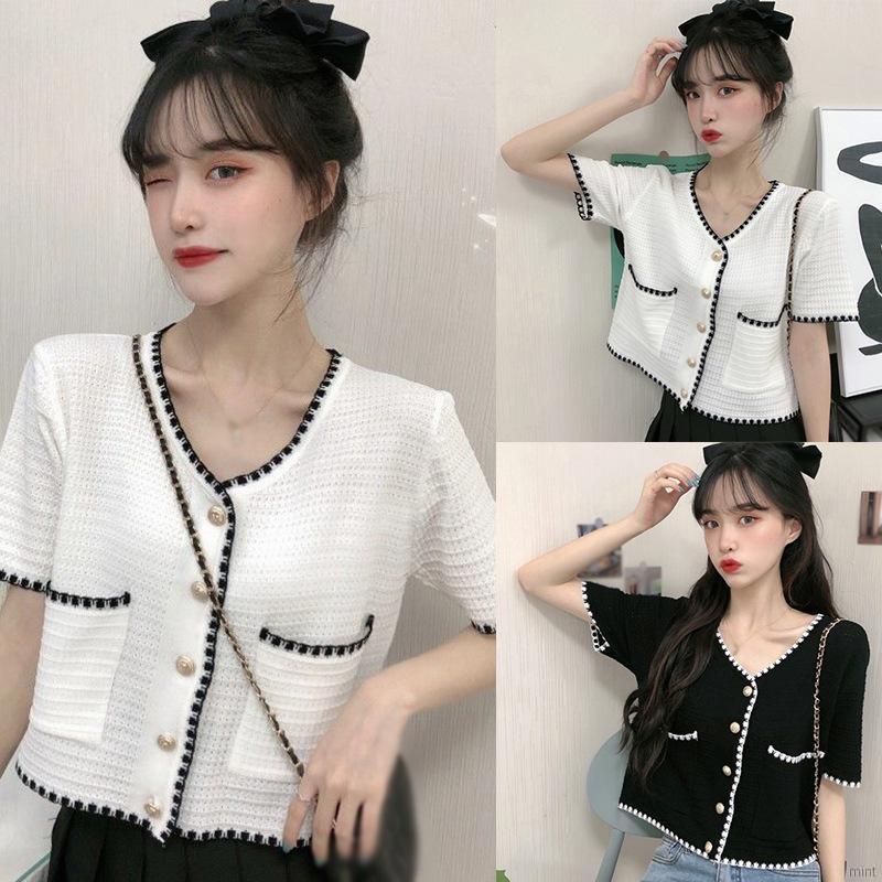 [ Mã FAHOTCB1505 giảm 10K đơn bất kỳ] Áo Cardigan Dệt Kim Ngắn Tay Cho Nữ | BigBuy360 - bigbuy360.vn