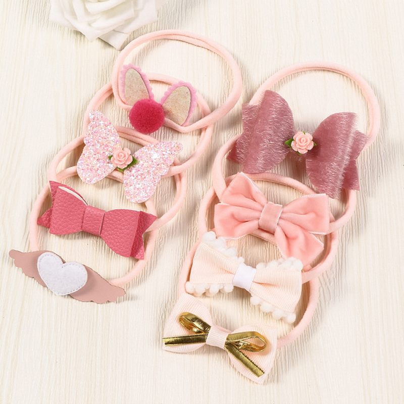 Set 8 Băng Đô Hoa Xinh Xắn Dành Cho Bé Gái