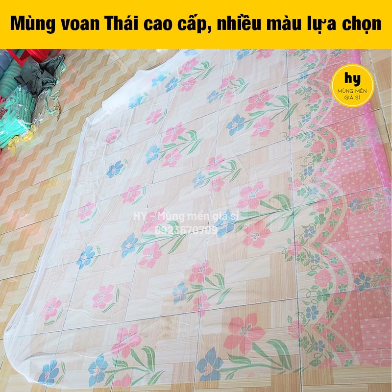 Mùng chống muỗi voan Thái (vol Thái) 1m2, 1m6, 1m8, 2m5, 3m, 4m - ẢNH THẬT 100%