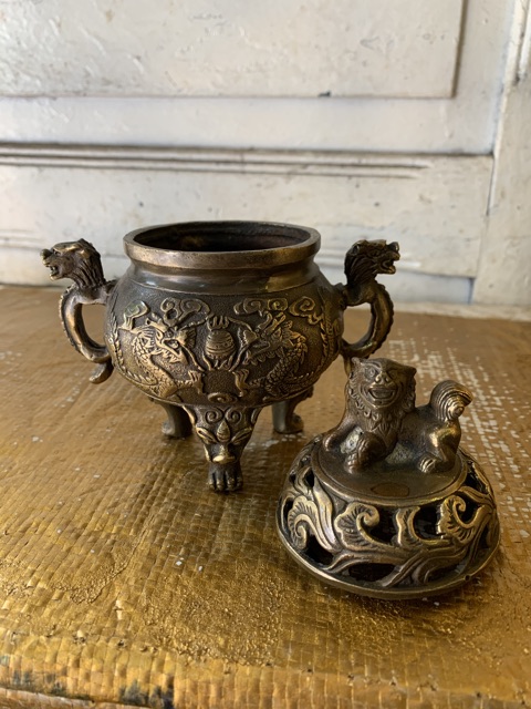 Xông trầm lân mini bằng đồng | BigBuy360 - bigbuy360.vn