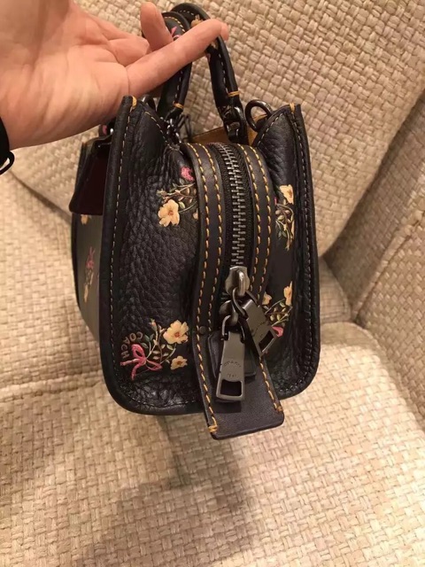 🆘RẺ VÔ ĐỊCH🆘 Túi Coach Rogue mini da bò nguyên bản