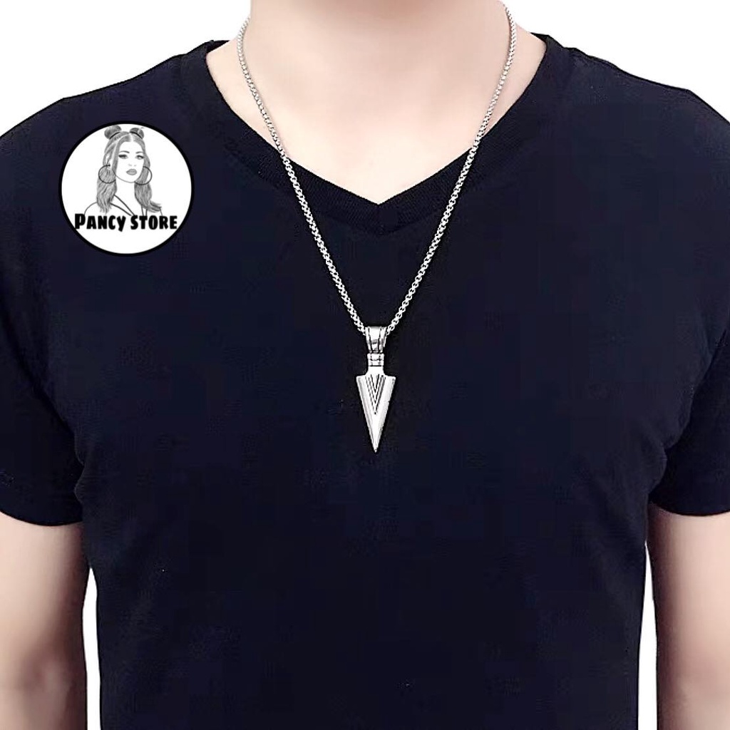 dây chuyền vòng cổ titan Punk mũi nhọn cá tính