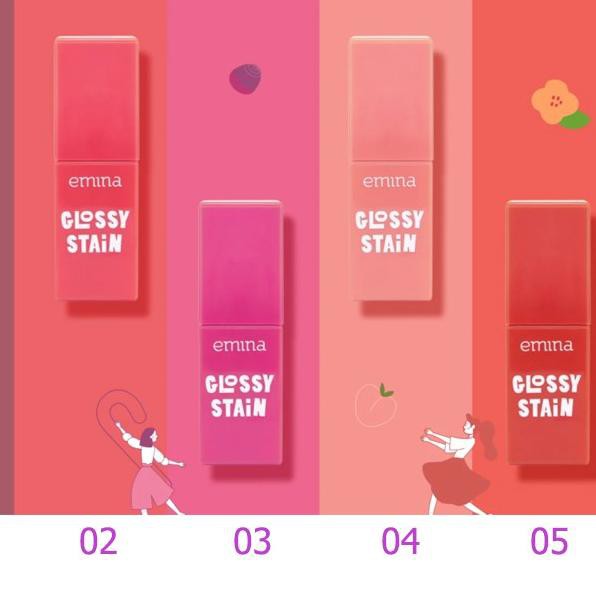 (hàng Mới Về) Son Môi Dạng Gel Emina Màu Bóng