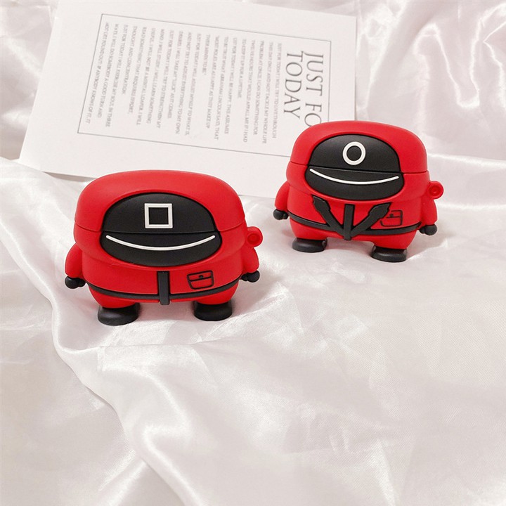 Case Airpods Squid Game, Ốp Airpods 1/2/3/Pro kiểu dáng cực chất - Mã TZAP342
