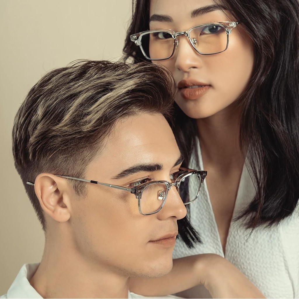 Gọng kính cận  GM Havana hợp kim Cao Cấp - mắt kính nam nữ chống ánh sáng xanh Hottrend Q2057 | BigBuy360 - bigbuy360.vn