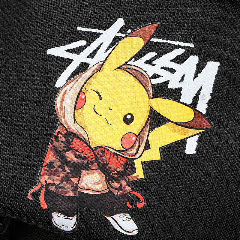 Ba Lô Dạ Quang Họa Tiết Pikachu Phong Cách Hàn Quốc