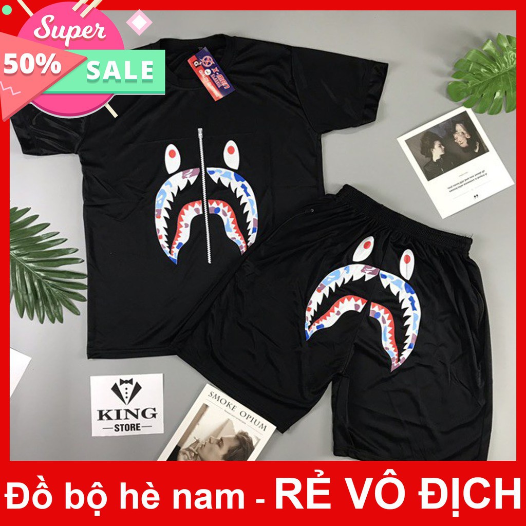 [HÌNH THẬT] Bộ Đồ Nam Đẹp Bape khoá [XƯỞNG]