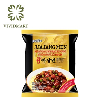 [Toàn quốc] [Gói lẻ] Mì Trộn Sốt Tương Đen Jjajangmen Paldo Nhập Khẩu Hàn Quốc - Gói 200g - Black Bean Sauce Noodles