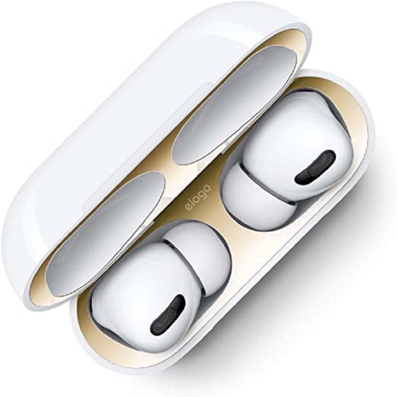 AIRPODS 1 2 3 PRO Miếng Dán Kim Loại Bảo Vệ Hộp sạc Tai Nghe Bluetooth Airpod Chất Lượng Cao Tính Năng Chống Bụi- Pk