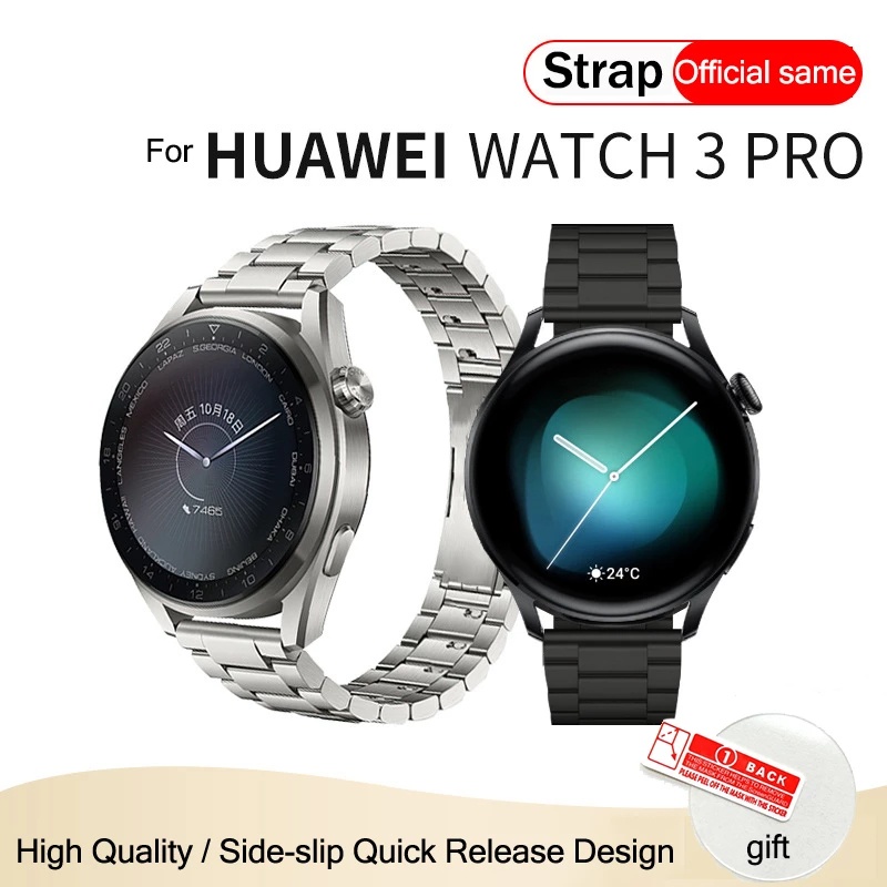 Dây Đeo Inox Màu Xám Cho Đồng Hồ Thông Minh Huawei Watch 3 / 3 Pro 22mm Huawei Gt 2 2e