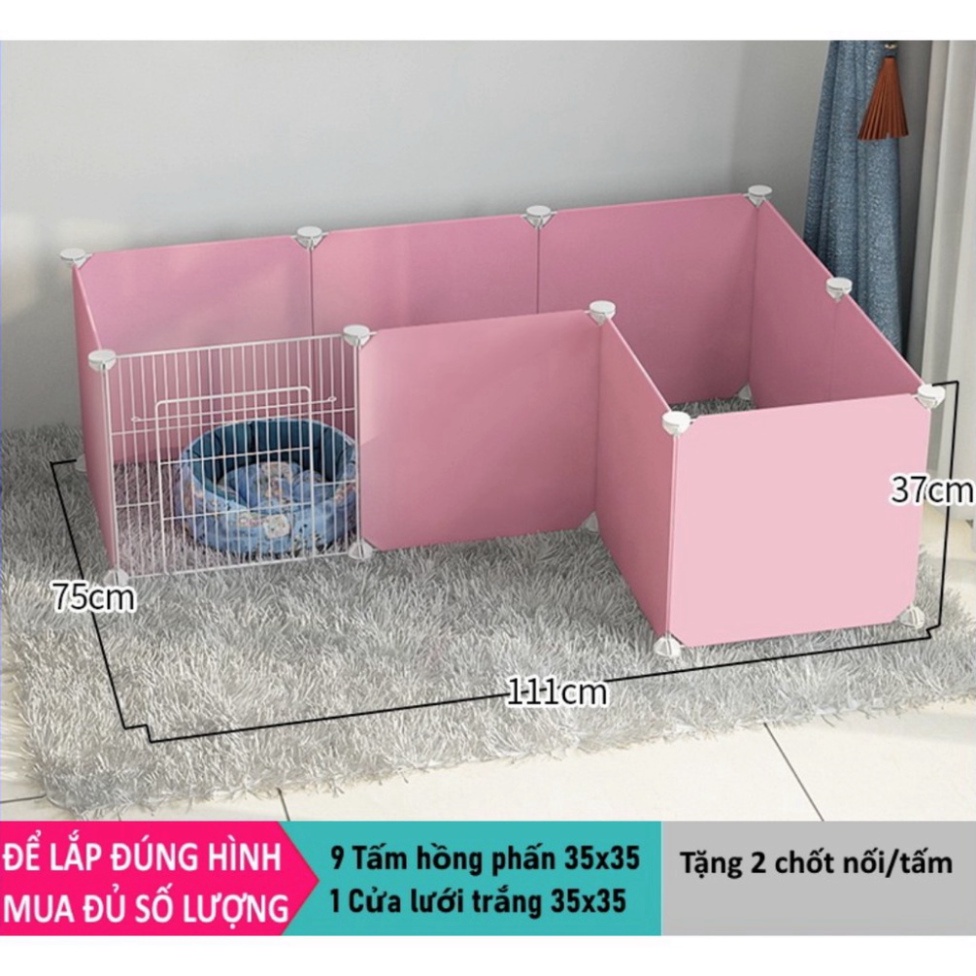 Tấm ghép chuồng quây cho thú cưng chó mèo (BÁN LẺ theo tấm) hàng có sẵn, số lượng lớn, tặng kèm chốt nối